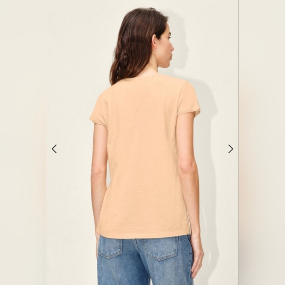 Drykorn For Beautiful People | AVIVI Classic Cotton Tee Shirt | Orange | Small - Picture 12 of 14